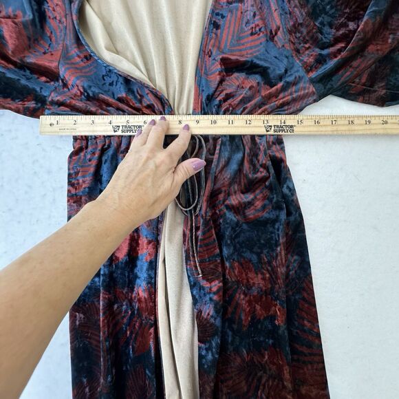 Anthropologie Palm Velvet Kimono OS by RIYA - Picture 11 of 13